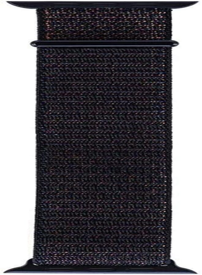 Woven Nylon Sport Loop Strap for Apple Watch 44mm, Black